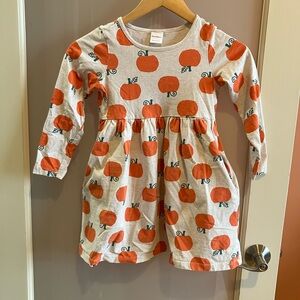 Hanna Andersson long sleeve Pumpkin Print Dress